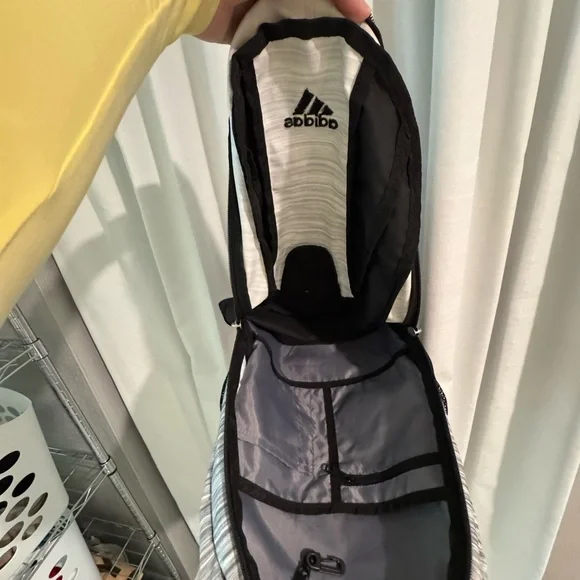 Adidas Men's Black and Gray Backpack - Picture 4 of 4